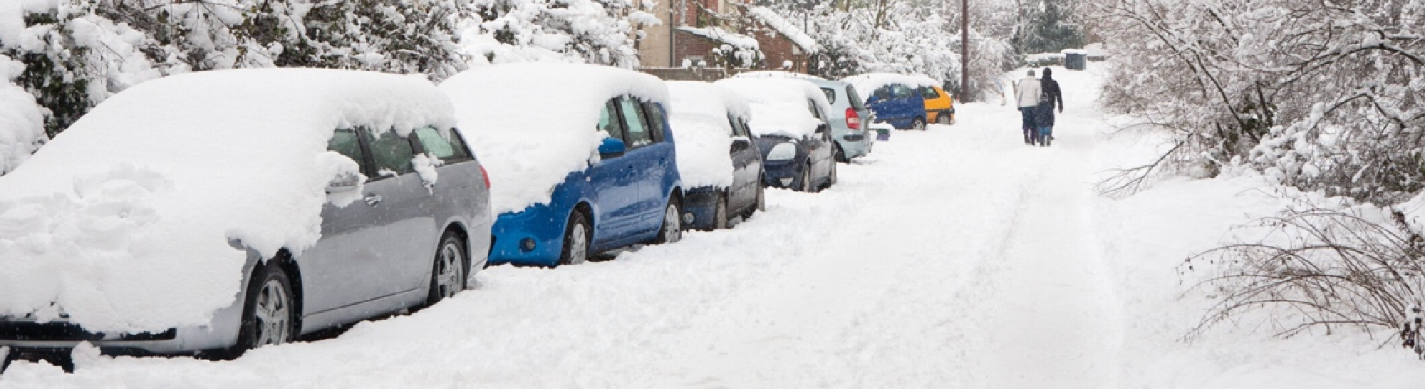 Community resilience image of a snowbound lane